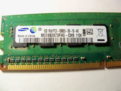 Лот: 12976932. Фото: 1. Память dd3, 1Gb, 1333Hz Samsung... Оперативная память
