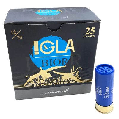 Лот: 25515486. Фото: 1. Патрон 12x70 (IGLA) "Игла-Биор... Патроны