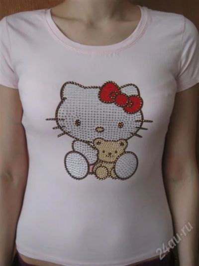 Лот: 7445844. Фото: 1. Футболка Hello kitty. Футболки