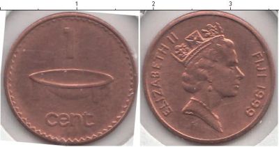 Лот: 5224238. Фото: 1. 1 цент Фиджи 1999г. Австралия и Океания