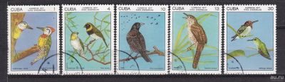 Лот: 15073605. Фото: 1. 1977. Куба. Кубинские птицы. Полная... Марки