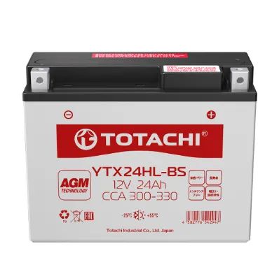 Лот: 22029326. Фото: 1. Аккумулятор Totachi Moto YTX24HL-BS... Аккумуляторы