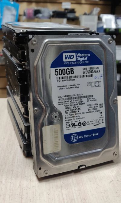 Лот: 21059300. Фото: 1. HDD жесткий диск 500 Гб/WD/3,5... Жёсткие диски (HDD)