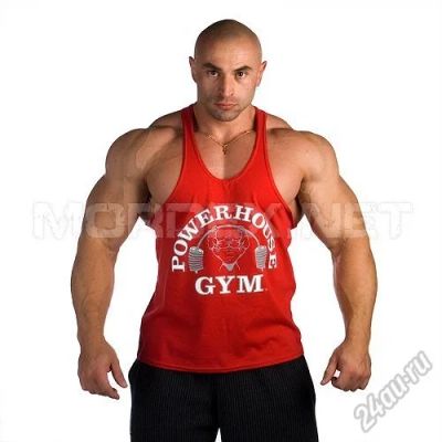 Лот: 5882487. Фото: 1. Майка Powerhouse GYM (красная... Футболки, поло
