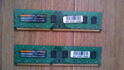 Лот: 5622904. Фото: 1. Память DDR3 4GB *2 шт 1600мгц. Оперативная память