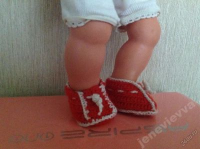 Лот: 5817135. Фото: 1. Носки пинетки кукольные одежда... Куклы