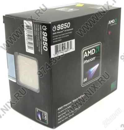 Лот: 1593116. Фото: 1. AMD Phenom X4 9850 BOX Black Edition... Процессоры