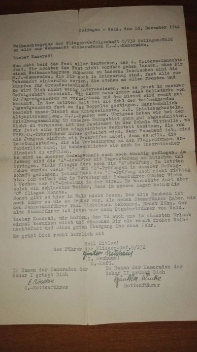 Лот: 12621535. Фото: 1. Немецкий документ оригинал 1942... Документы, ценные бумаги, письма