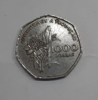 Лот: 21233798. Фото: 1. Монета Сан-Томе и Принсипи 1000... Африка