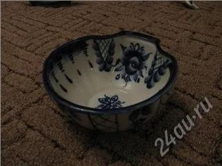 Лот: 126218. Фото: 1. Салатница, гжель. Другое (посуда, кухонная утварь)