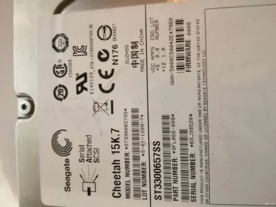Лот: 17376237. Фото: 1. Жесткий диск Seagate ST3300657SS... Жёсткие диски (HDD)