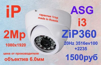 Лот: 11726411. Фото: 1. IP 2M 6.0 мм ZipK3228 3516EV100... Видеонаблюдение