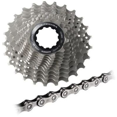 Лот: 11030598. Фото: 1. Касета + цепь Shimano Ultegra... Запчасти