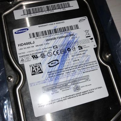 Лот: 11394396. Фото: 1. HDD 400Gb Samsung HD400LJ неисправен. Жёсткие диски (HDD)