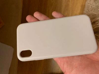 Лот: 14025343. Фото: 1. Чехол серый силикон moonfish IPhone... Чехлы, бамперы