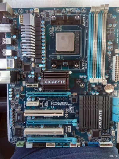 Лот: 13694120. Фото: 1. Gygabyte ga-990xa-ud3+fx6300. Материнские платы