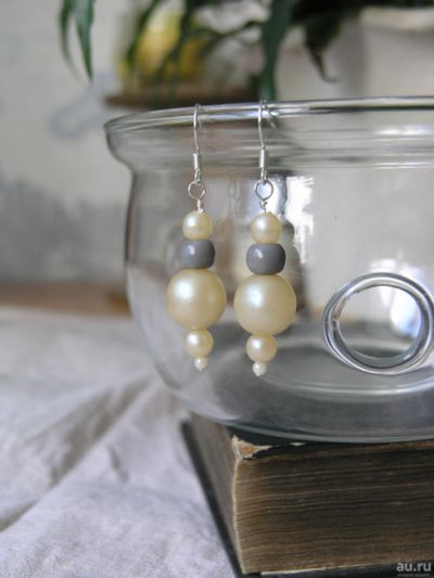 Лот: 14499472. Фото: 1. Серьги "Vanilla bubbles". Серьги, каффы