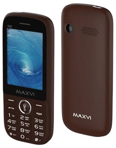 Лот: 18884478. Фото: 1. Мобильный телефон Maxvi K20 Coffee... Смартфоны