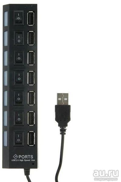 Лот: 10338819. Фото: 1. Разветвитель USB портов (HUB... Шлейфы, кабели, переходники