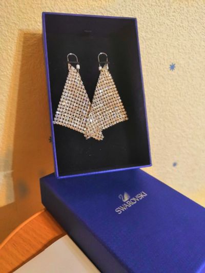 Лот: 16332286. Фото: 1. Серьги Swarovski (арт.976061). Серьги, каффы