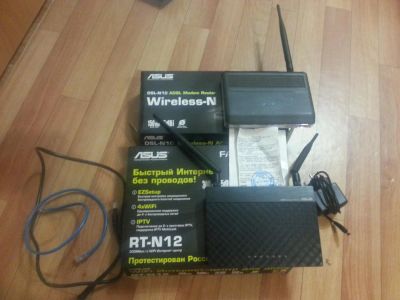 Лот: 4624593. Фото: 1. ASUS RT-N12. WiFi, Bluetooth адаптеры