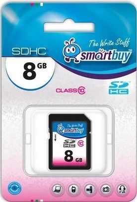 Лот: 16181485. Фото: 1. Карта памяти SDHC 8GB Smart Buy... Карты памяти