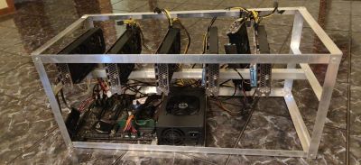 Лот: 16385943. Фото: 1. Майнинг ферма 6*GTX 1060 Palit... Майнинг фермы, товары для майнинга