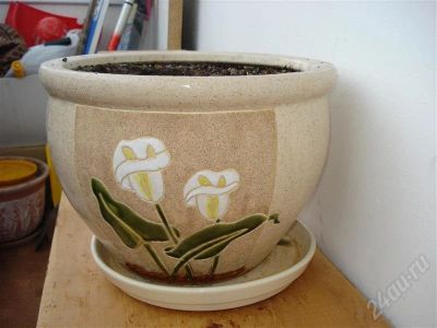 Лот: 625344. Фото: 1. горшок большой. Кашпо, горшки, вазоны для цветов