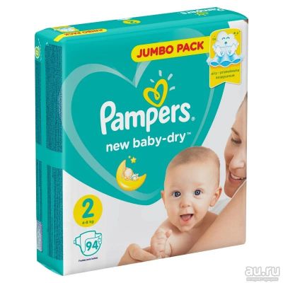 Лот: 13424879. Фото: 1. Подгузники Pampers New Baby-Dry... Детская гигиена