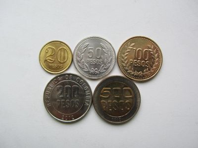 Лот: 6408281. Фото: 1. Колумбия , набор из 5 монет 2005-2012... Америка
