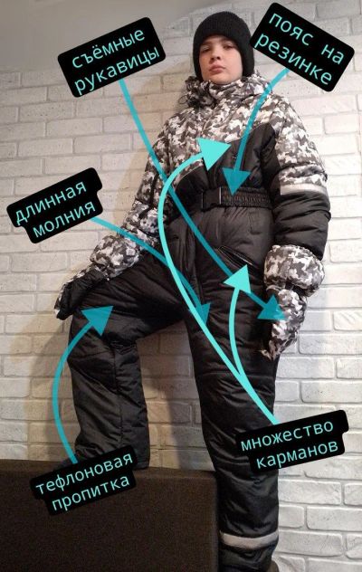 Лот: 20996297. Фото: 1. Комбинезон зимний мембранный. Верхняя одежда