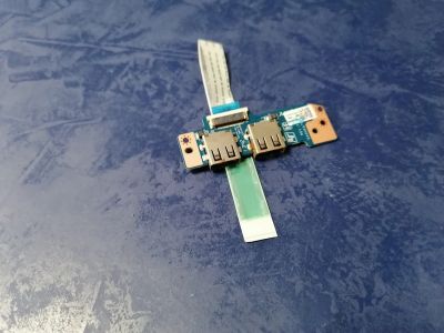 Лот: 17732623. Фото: 1. Б/У плата с разъемами USB на шлейфе... Шлейфы, кабели, переходники