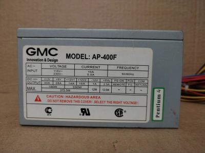 Лот: 25724883. Фото: 1. Блок питания GMC AP-400F (400W... Корпуса, блоки питания