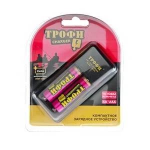 Лот: 7013975. Фото: 1. Зарядное устройство Трофи AA... Зарядные устройства, блоки питания, адаптеры сетевые для смартфонов