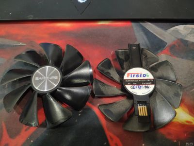 Лот: 16609766. Фото: 1. Вентиляторы Sapphire AMD RX 580... Системы охлаждения