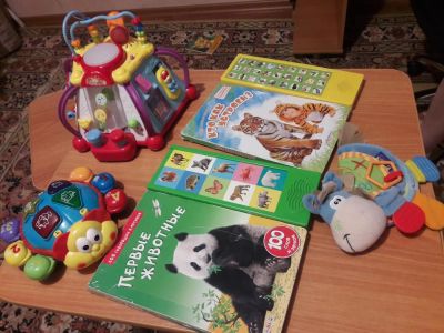 Лот: 11542576. Фото: 1. Книги для малышей и игрушка Осел. Развивающие