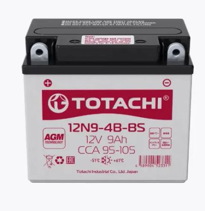 Лот: 21726395. Фото: 1. Аккумулятор Totachi CMF 12N9-4B-BS... Аккумуляторы