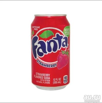 Лот: 8742998. Фото: 1. Fanta Клубника 0,355. Напитки