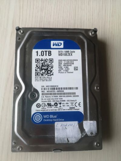 Лот: 22562687. Фото: 1. HDD SATA3 WD 1Tb, Blue, для рабочих... Жёсткие диски (HDD)