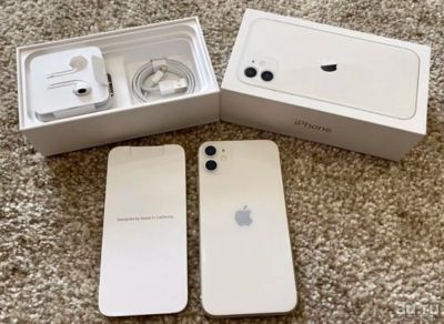 Лот: 15394102. Фото: 1. iPhone 11 на 128 гб, белый, гарантия... Смартфоны