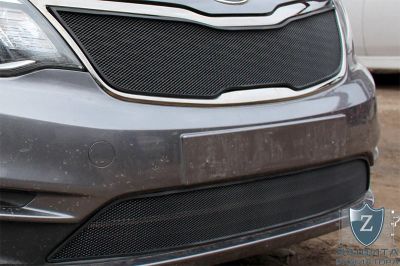 Лот: 10733809. Фото: 1. KIA rio 3 . Тюнинг сетка в бампер... Детали тюнинга