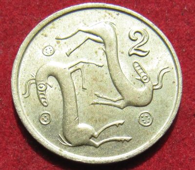 Лот: 19085305. Фото: 1. Кипр 2 цента, 1990 г. Остальные страны