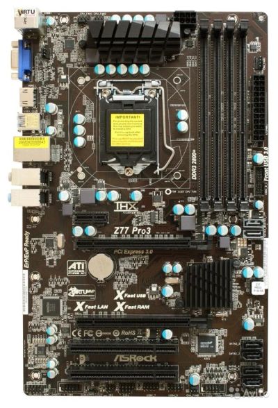 Лот: 9439968. Фото: 1. AsRock Z77 Pro3 + Core i3-2120... Материнские платы