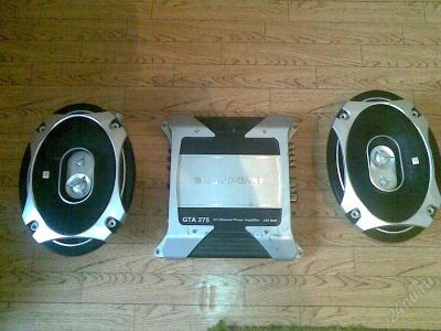 Лот: 150180. Фото: 1. Пара блинов JBL 100 watt + Усилитель... Акустика автомобильная