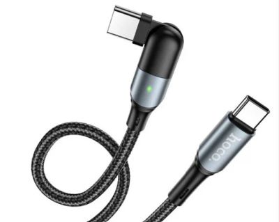 Лот: 20885208. Фото: 1. Кабель Hoco U100 Orbit 100W Type-C... Дата-кабели, переходники