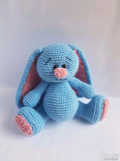 Лот: 13766322. Фото: 1. Зайчик. Вязаная игрушка. Амигуруми... Готовые изделия