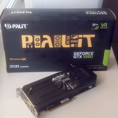 Лот: 20258634. Фото: 1. Видеокарта Palit Geforce GTX 1060... Видеокарты