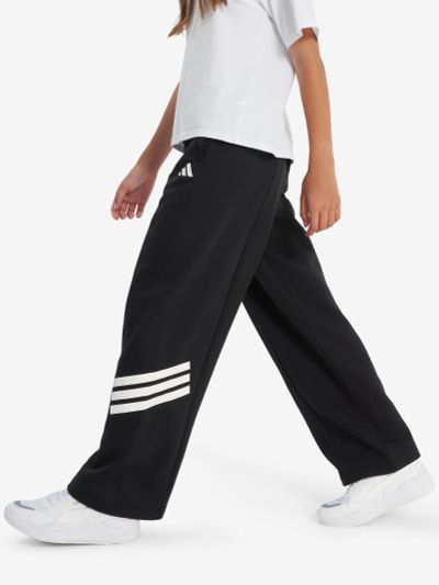Лот: 25640152. Фото: 1. Брюки для девочек adidas, Черный. Спортивные брюки, штаны