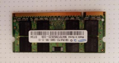 Лот: 9769116. Фото: 1. Память для ноутбука 1Gb DDR2 667... Оперативная память