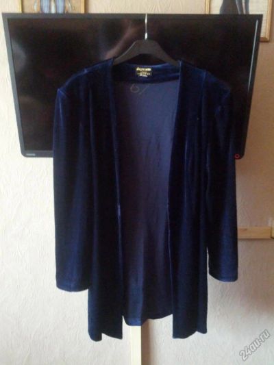 Лот: 5884498. Фото: 1. Кардиган бархат-стрейч 52-54. Свитеры, толстовки, худи